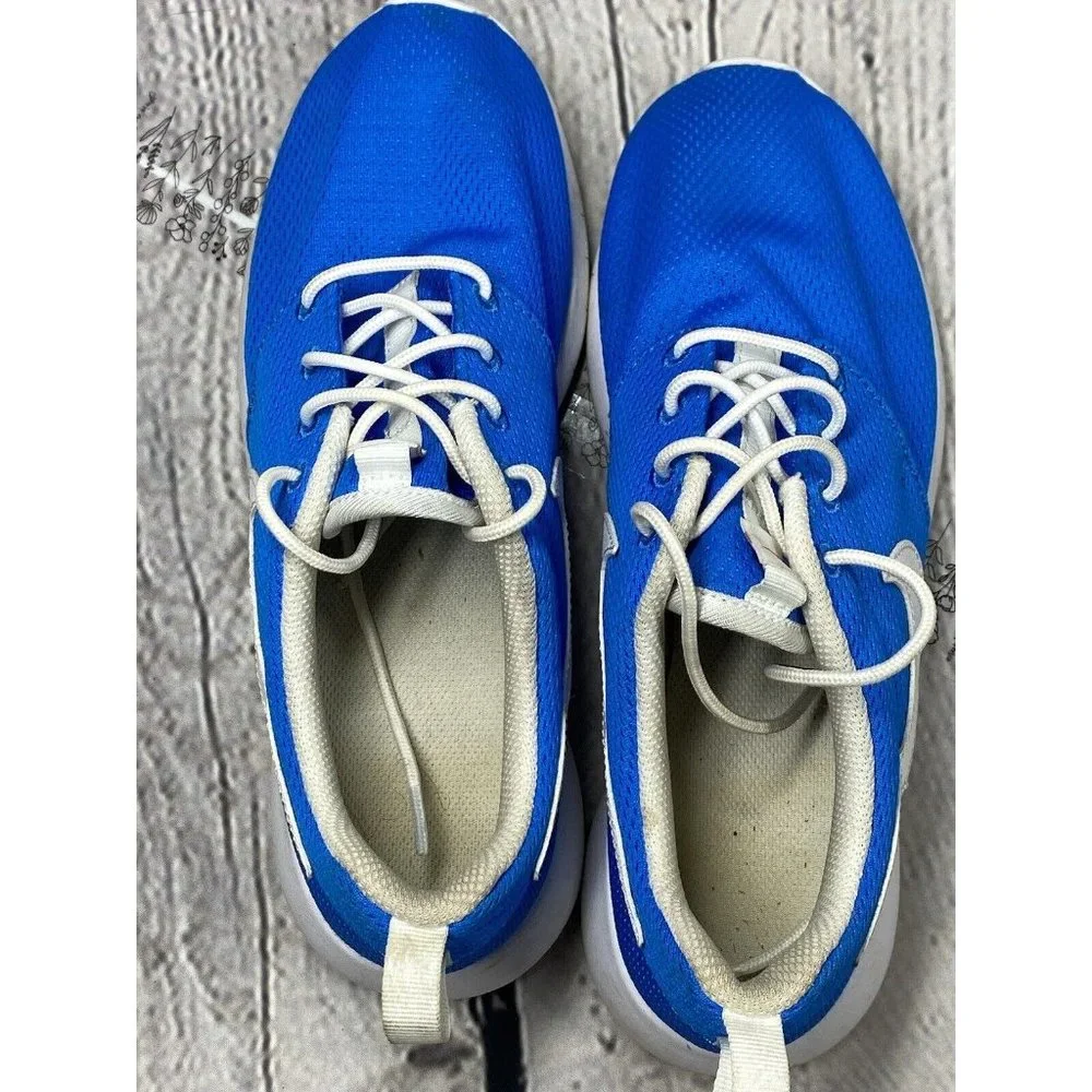 Nike Roshe One 599728 422 Running Training Mesh Sneakers Blue Athletic Size 6.5Y
